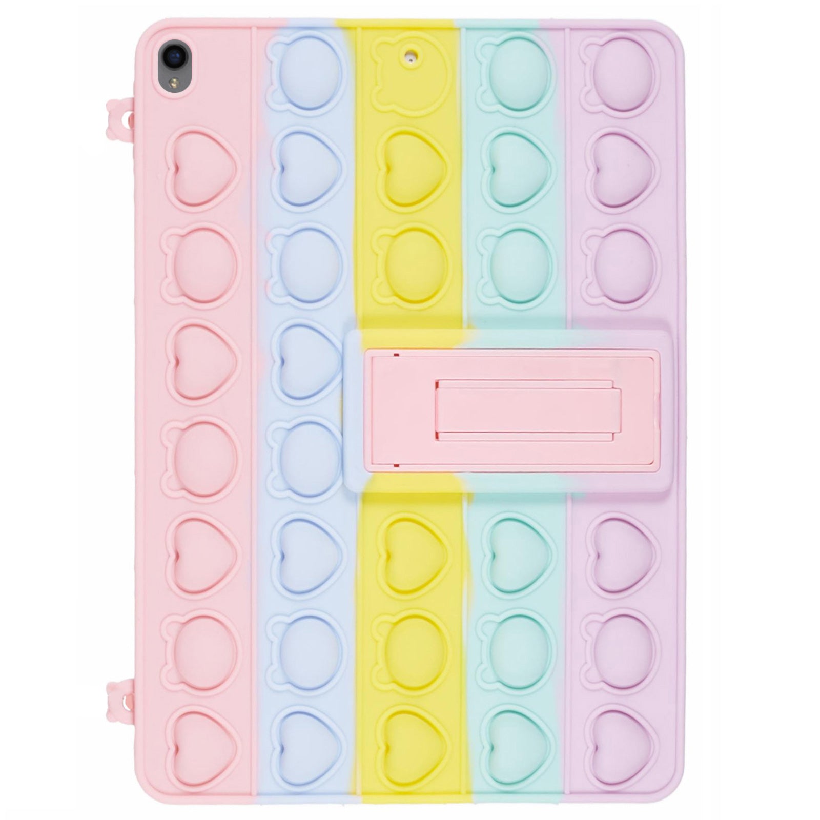 For iPad Air 10.5 inch (2019) / Pro 10.5-inch (2017) Silicone Case Kickstand Pop Push Bubble Fidget Toy For iPad Air 10.5 inch (2019) / Pro 10.5-inch (2017) Silicone Case Kickstand Pop Push Bubble Fidget Toy